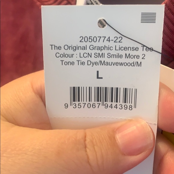 Smiley Originals smile more in tie die Mauve new - Picture 6 of 15